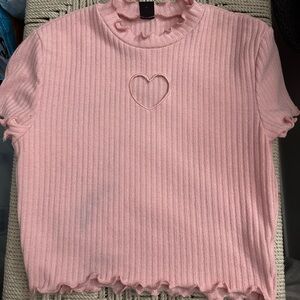 Pink Fringed Edge Shirt